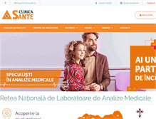 Tablet Screenshot of clinica-sante.ro